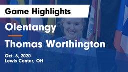 Olentangy  vs Thomas Worthington  Game Highlights - Oct. 6, 2020