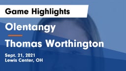 Olentangy  vs Thomas Worthington  Game Highlights - Sept. 21, 2021