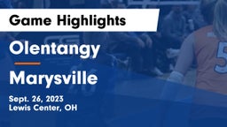 Olentangy  vs Marysville  Game Highlights - Sept. 26, 2023