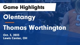 Olentangy  vs Thomas Worthington  Game Highlights - Oct. 3, 2023