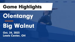 Olentangy  vs Big Walnut  Game Highlights - Oct. 24, 2023
