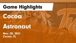 Cocoa  vs Astronaut  Game Highlights - Nov. 30, 2021