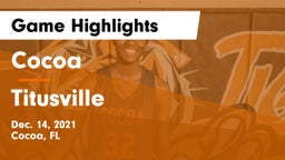 Cocoa  vs Titusville  Game Highlights - Dec. 14, 2021
