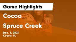 Cocoa  vs Spruce Creek  Game Highlights - Dec. 6, 2023