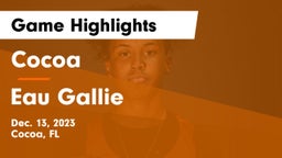 Cocoa  vs Eau Gallie  Game Highlights - Dec. 13, 2023