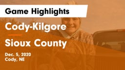 Cody-Kilgore  vs Sioux County  Game Highlights - Dec. 5, 2020