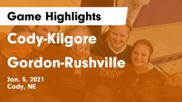 Cody-Kilgore  vs Gordon-Rushville Game Highlights - Jan. 5, 2021