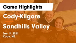 Cody-Kilgore  vs Sandhills Valley Game Highlights - Jan. 9, 2021