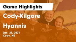 Cody-Kilgore  vs Hyannis Game Highlights - Jan. 29, 2021
