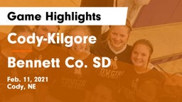 Cody-Kilgore  vs Bennett Co. SD Game Highlights - Feb. 11, 2021