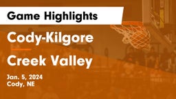 Cody-Kilgore  vs Creek Valley Game Highlights - Jan. 5, 2024