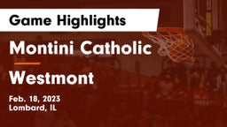 Montini Catholic  vs Westmont  Game Highlights - Feb. 18, 2023