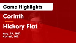Corinth  vs Hickory Flat Game Highlights - Aug. 26, 2023