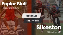 Matchup: Poplar Bluff vs. Sikeston  2016