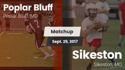 Matchup: Poplar Bluff vs. Sikeston  2017