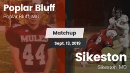 Matchup: Poplar Bluff vs. Sikeston  2019