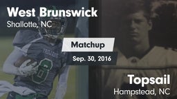 Matchup: West Brunswick vs. Topsail  2016