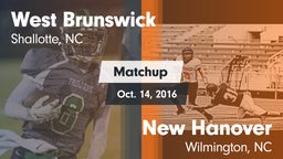 Matchup: West Brunswick vs. New Hanover  2016