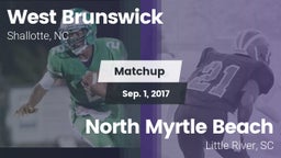 Matchup: West Brunswick vs. North Myrtle Beach  2017