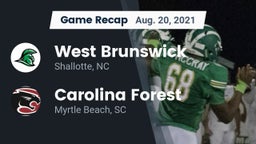 Recap: West Brunswick  vs. Carolina Forest  2021