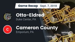 Recap: Otto-Eldred  vs. Cameron County  2018