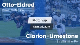 Matchup: Otto-Eldred vs. Clarion-Limestone  2018