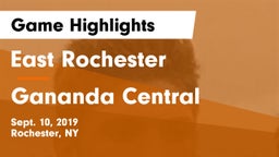 East Rochester vs Gananda Central  Game Highlights - Sept. 10, 2019