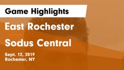 East Rochester vs Sodus Central Game Highlights - Sept. 12, 2019