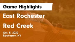 East Rochester vs Red Creek  Game Highlights - Oct. 5, 2020