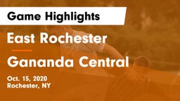 East Rochester vs Gananda Central  Game Highlights - Oct. 15, 2020