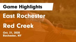 East Rochester vs Red Creek  Game Highlights - Oct. 21, 2020