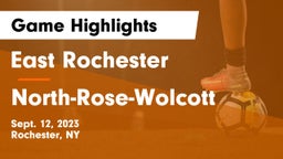East Rochester vs North-Rose-Wolcott Game Highlights - Sept. 12, 2023