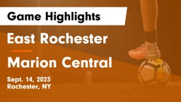 East Rochester vs Marion Central Game Highlights - Sept. 14, 2023