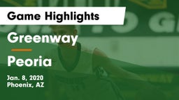 Greenway  vs Peoria  Game Highlights - Jan. 8, 2020