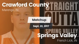 Matchup: Crawford County vs. Springs Valley  2017
