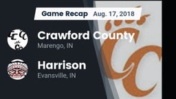 Recap: Crawford County  vs. Harrison  2018