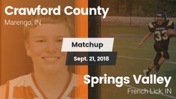 Matchup: Crawford County vs. Springs Valley  2018