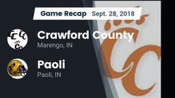 Recap: Crawford County  vs. Paoli  2018