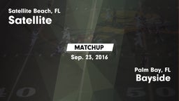 Matchup: Satellite vs. Bayside  2016