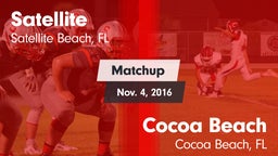 Matchup: Satellite vs. Cocoa Beach  2016