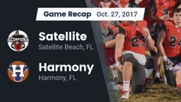 Recap: Satellite  vs. Harmony  2017