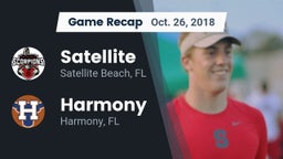Recap: Satellite  vs. Harmony  2018