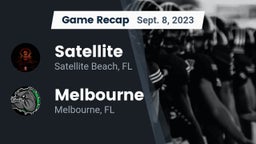 Recap: Satellite  vs. Melbourne  2023