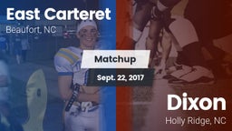 Matchup: East Carteret vs. Dixon  2017