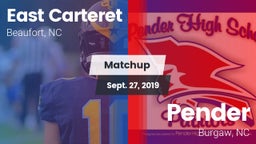 Matchup: East Carteret vs. Pender  2019
