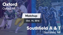 Matchup: Oxford vs. Southfield A & T 2016