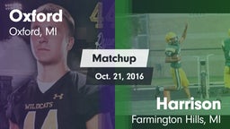 Matchup: Oxford vs. Harrison  2016