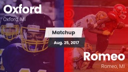 Matchup: Oxford vs. Romeo  2017