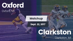 Matchup: Oxford vs. Clarkston  2017