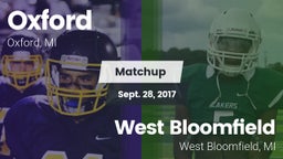 Matchup: Oxford vs. West Bloomfield  2017